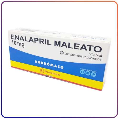 ENALAPRIL MALEATO 10 MG - 20 COMPRIMIDOS RECUBIERTOS